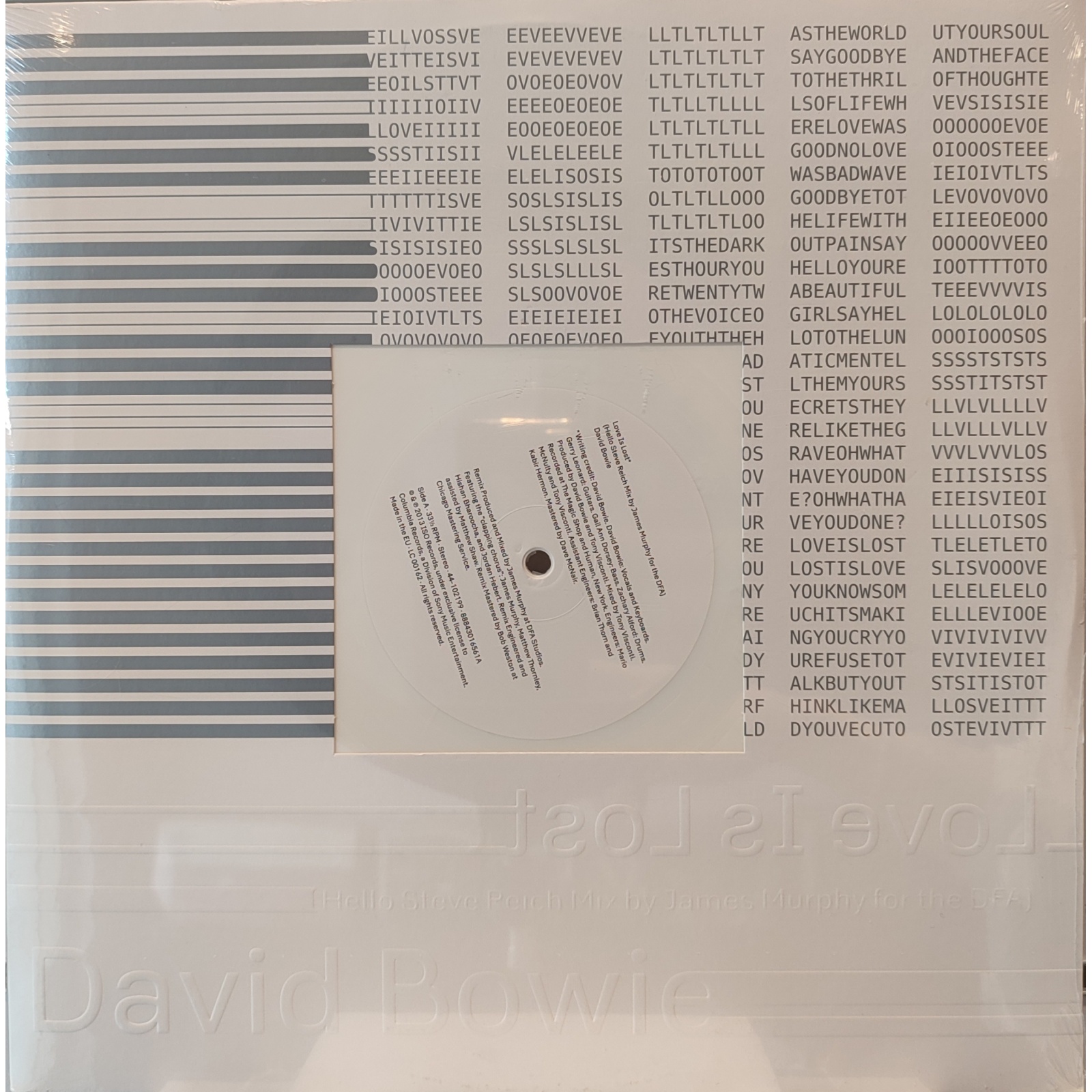 David Bowie - Love Is lost. Prima edizione europea in vinile di seconda mano. Sigillato. David Bowie - Love Is lost. Prima edizione europea in vinile di seconda mano. Sigillato.