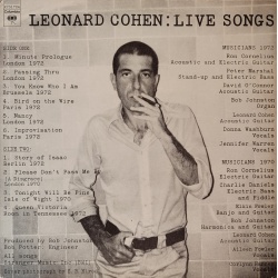 Leonard Cohen - Live songs. Prima edizione americana in vinile di seconda mano.